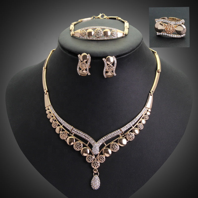 Gold Plated Dubai Jewelry Sets Jewellery Wholesale Jewelry Sets for Women