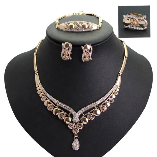 Gold Plated Dubai Jewelry Sets Jewellery Wholesale Jewelry Sets for Women