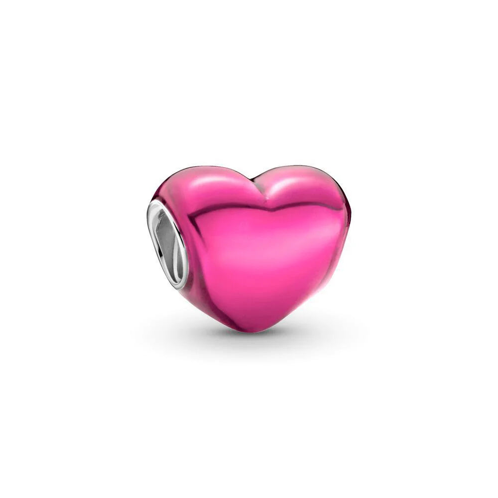 Heart Charm Collection Silver Plated Fitted Charm Silver Original Bracelets for Jewellery Making